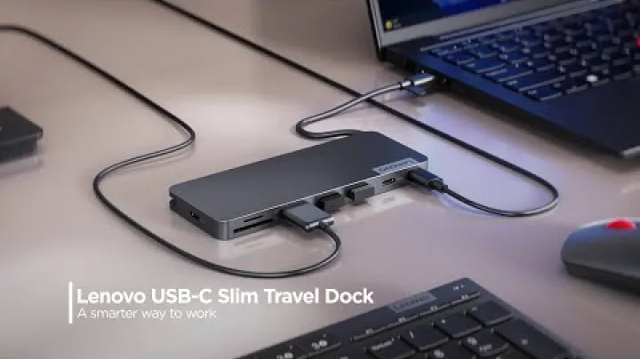 Lenovo USB-C Slim Travel Dock product tour video thumbnail